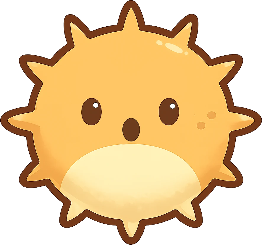 Surge mode icon: a shocked pufferfish with an open mouth.